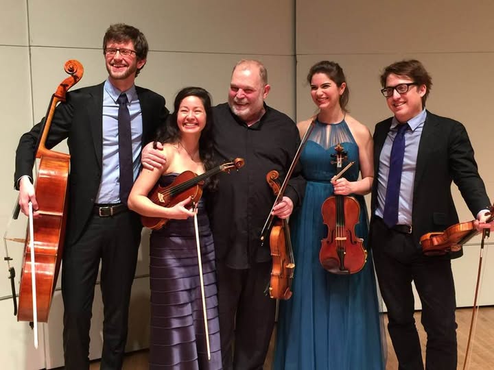 With Tavani quartet for Winter festival of Yuri Gandelsman in Oakland University